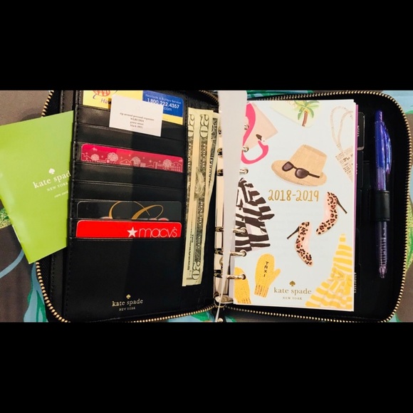 KATE SPADE Leather PLANNER 2019 W/ INSERTS - Picture 3 of 8